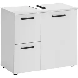 VANICE Badezimmer Waschbeckenunterschrank in Weiß