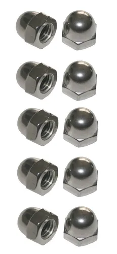 Hutmuttern Hutmutter Sechskant verzinkt M6 10 Stück (0015)
