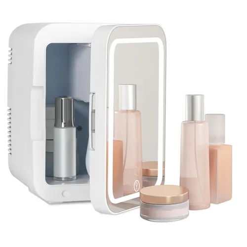 Puluomis Mini Kühlschrank 4L mit LED Spiegel von YUSING