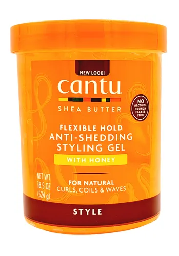 Cantu Shea Butter Flexible Hold Anti Shedding Styling Gel Honey 524g
