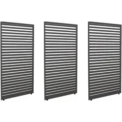 Berlinlodge Paneele Anthrazit – Sicht- und Windschutz für Pergolen - 3er-Set feste Paneele in anthrazit, ideal für Pergola L46. Bieten zuverlässigen Schutz vor Wind und neugierigen Blicken. Hochwertige Verarbeitung für eine stilvolle Wohlfühloase im Garten.