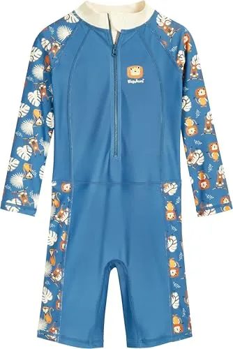 Playshoes Jungen Schwimmanzug Dschungel Langarm 98-104 von PLAYSHOES