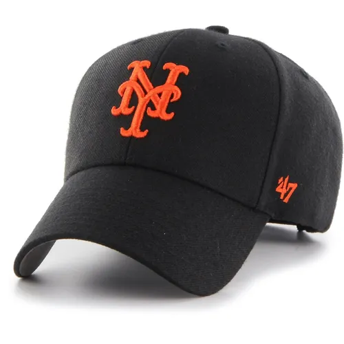 Brand Relaxed Fit Cap - MLB New York Mets schwarz 47 - Hüte & Mützen, lässige Trucker Cap für sportliche Fans, ideal für Freizeit und Sommer mit hochwertigem Materialmix.