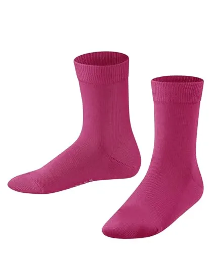FALKE Unisex Kinder Socken Family K So nachhaltige Baumwolle einfarbig 1 Paar, Lila Fuchsia 8856, 35-38