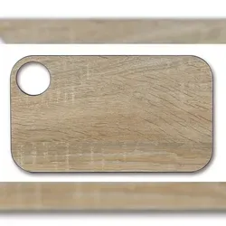 Arcos Schneidbrett - Schneidbrett - Harz und Zellulose Fiber 24 x 14 cm und 6,5 mm dicke - Farbe Braun