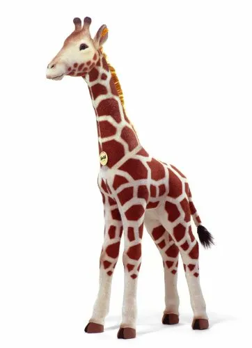Steiff 502170 - Studio Giraffe - Hochwertige Steiff Giraffe aus weichem Material, ideal als Geschenk und fördert spielerische Kreativität und Fantasie.