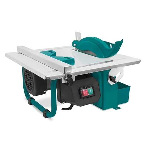 VONROC Fliesenschneider 600 W – neigbarer Tisch 0 – 45 ° – Diamantblatt Ø 180 mm – Wassertank – Parallelführung & Gehrung – kompakte Fliesensäge