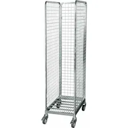 OSWALD Transportgeräte Stahlrollbehälter RW11010 - Robuster Stahlrollbehälter 500 x 680 x 1.855 mm mit 300 kg Traglast, ideal für effizienten Transport und Lagerung in verschiedenen Branchen.