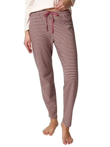 Huber Damen Hose lang hautnah Night Basic Selection 019015 Gr. 42 in Rose Denim Stripes