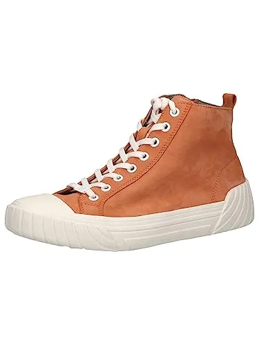 Caprice Damen 9-9-25250-20 High-Top Sneaker - Damen-Sneaker in auffälligem ORANGE Suede, G-Weite für mehr Komfort und Memory Foam Fußbett für optimale Dämpfung.