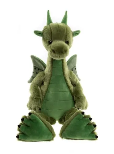 Charlie Bears Deck Bearhouse Dragon Teddybär - Plüsch Sammeldrache mit weichem Fell und fesselndem Design