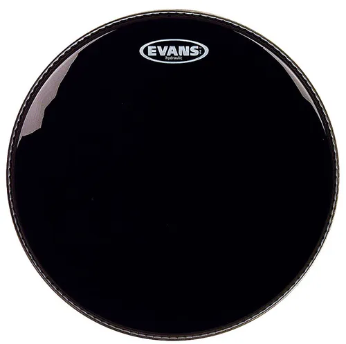 EVANS TT13HBG Hydraulic Black 13 Zoll Schlagfell - Hochwertiges Schlagfell für Bassdrum, Snaredrum und Tom, bietet eine hervorragende Dämpfung und einen warmen Klang.