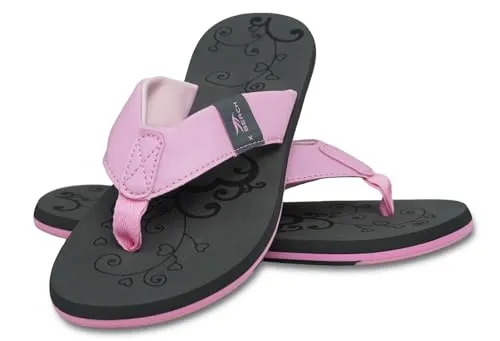 MADSea Damen Zehenstegpantolette Beach Woman | Zehentrenner Flip Flop Thong Sandale Badelatschen | Sommer Strand, grau/rosa, 41 EU