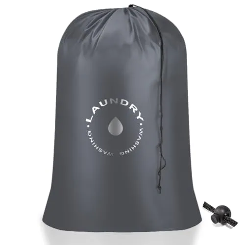 AiQInu Wäschesäcke Wäschesack mit Kordelverschluss，Faltbarer Wäschesack für Schlafsaal und Reisen Wäscheraum, 60 x 85cm