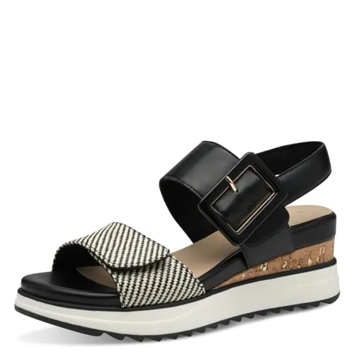 s.Oliver Damen Keilsandaletten - Elegante Sandalen für den Sommer - Wanderschuhe mit hochwertigem Flecht-Design und angenehmem Tragekomfort. Ideal für sommerliche Tage und vielseitige Freizeitaktivitäten.