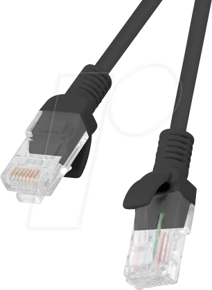 LBG 610CC1000BK - Patchkabel RJ45 Cat.6 UTP 10 m schwarz