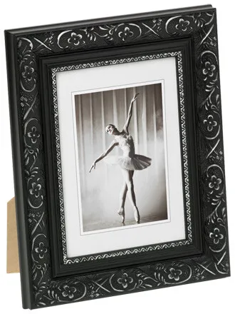 Walther Holzrahmen Barock CR040B 30x40 cm schwarz | Holzrahmen