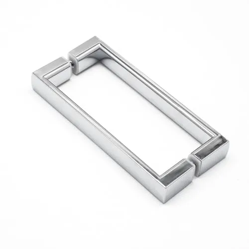 WITEN&NOCK 1 Paar Duschgriffe (2 Stück) beidseitig für Duschtür 145 mm Lochabstand chrom glänzend