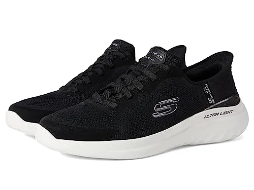 SKECHERS BOUNDER 2.0-EMERGED SCHWARZ - Sneaker für Herren mit Slip-In-Technologie und atmungsaktivem Mesh-Obermaterial für optimalen Tragekomfort und Belüftung. Ideal für den Alltag und aus 100% veganen Materialien gefertigt.