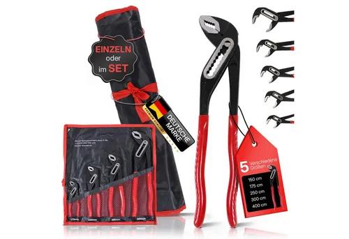 BOOMET Wasserpumpenzange 175mm · Robuste Zange für präzises Greifen und Halten · Rohrzange einzeln oder als Zangenset · Pumpenzange für Armaturen und Rohrarbeiten