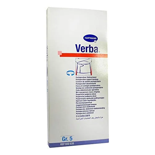 Verba Dauerelastischer Verband Gr5 Blau - Arzneimittel, postoperative Stützversorgung mit flächenhafter Druckverteilung, ideal zur Wundentlastung und Frühmobilisation nach Operationen.