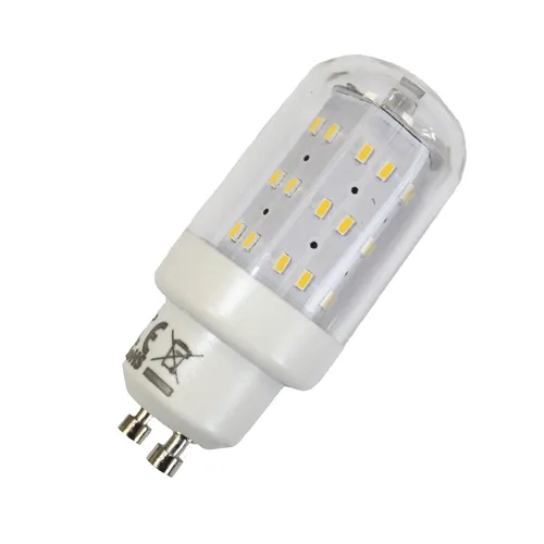 MILI LED Leuchtmittel 4W GU10 3000K Warmweiss 230V 420 lumen Klar, Zylinder Form