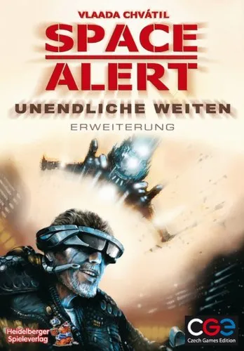 Czech Games Edition Space Alert - Unendliche Weiten - Erweiterung DEUTSCH 247730 - Gesellschaftsspiel-Erweiterung für intensives Weltraum-Abenteuer, bringt neue Herausforderungen und spannende Missionen für bis zu 5 Spieler.