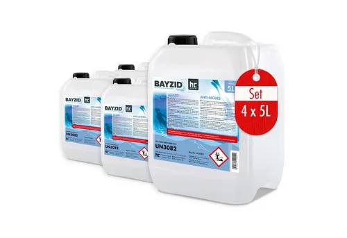 BAYZID 5 L Algizid für Pools - Effektive Algenverhütung für Pools - sorgt für hygienisch reines Wasser, schaumfrei und schonend zu Haut und Augen. Ideal für eine sorgenfreie Poolpflege.