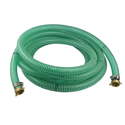 Zoll Saugschlauch Druckschlauch 25mm mit 2/3 Schlauchverschraubung (6m) - Flexibler Saug- und Druckschlauch mit 1