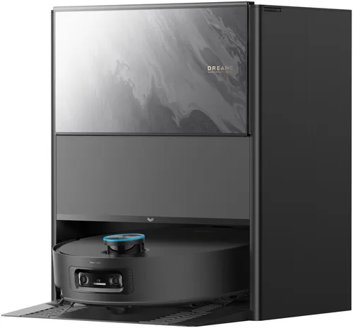 DREAME Aqua10 Ultra Track Complete Black Saugroboter - Saugroboter mit automatischer Selbstreinigung und 25.000 Pa Saugleistung. Ideal für Haustierbesitzer – entfernt zuverlässig Haare und reinigt auch unter flachen Möbeln.