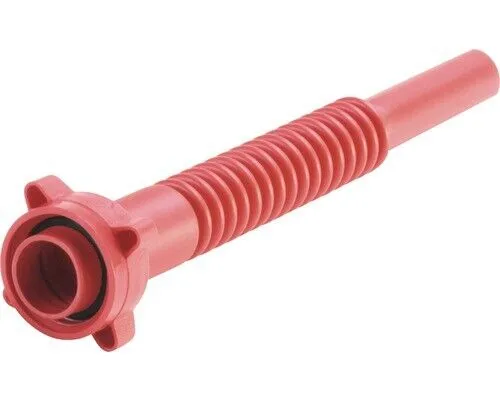 Auslaufrohr Premium rot, HD-PE für Kraftstoff-Kanister
