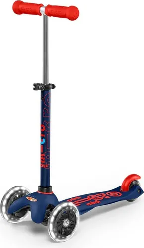 Scooter Mini MICRO DELUXE faltbar mit LED Rädern in schwarz von Micro