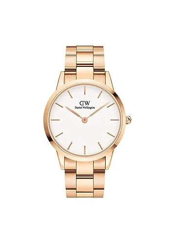 Daniel Wellington Iconic Uhr 40mm Rose Gold - Elegante Armbanduhr für Herren aus hochwertigem Edelstahl 316L, mit präzisem Japanischen Quartz Movement und bis zu 3ATM wasserdicht. Perfekt für stilbewusste Männer!