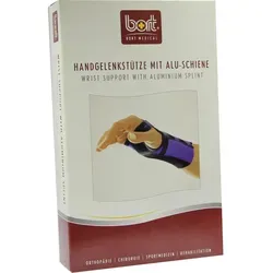 Bort Handgelenkstütze mit Aluschiene links small haut - Bandagen für optimalen Halt, unterstützt das Handgelenk bei Verletzungen und fördert die Heilung.