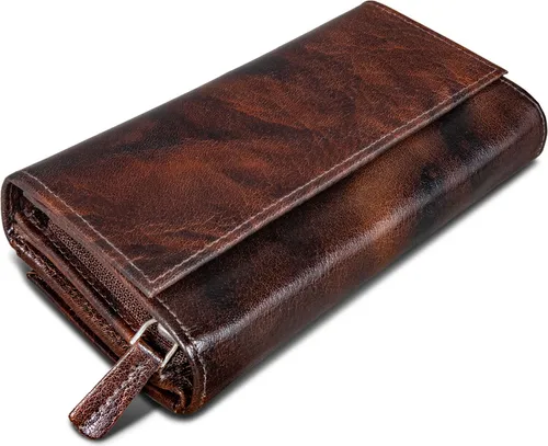 ROYALZ 'Orelia' Vintage Leder Geldbörse für Damen von ROYALZ