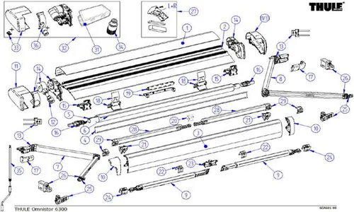 Thule Stützfuß-Arretierung für Typ 6300