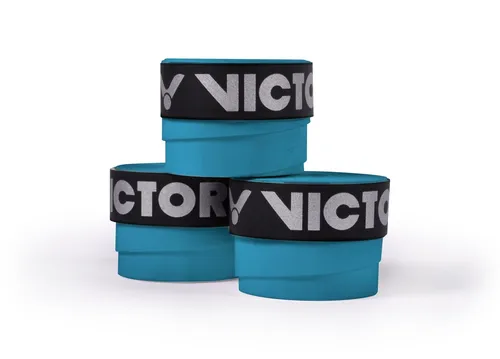 Victor Overgrip Tour blau 3er Pack für Badmintonschläger sehr griffig & haltbar!
