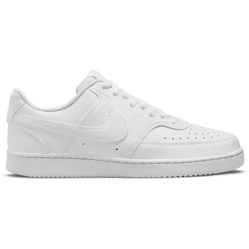 Nike Damen Court Vision Schuhe, White, 39 EU - Damen-Sneaker mit hohem Tragekomfort, perforierten Zehen und Seiten für Atmungsaktivität sowie einer flexiblen Gummi-Außensohle für optimalen Halt.