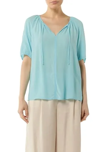 Comma Crêpe-Bluse mit voluminösen Ärmeln