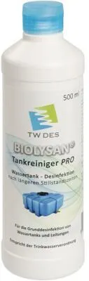 BIOLYSAN® Tankreiniger 500 ml - Desinfektion für Wassertanks bis 300 Liter - Caravan-Zubehör, effektive Desinfektion für Wassertanks bis 300 Liter, sorgt für sauberes und sicheres Wasser unterwegs.