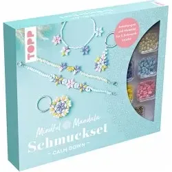 Mindful Mandala - Schmuckset Calm down. Mit Anleitung und Material für 5 Schmuckstücke
