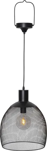 Star Trading Solarleuchte Sunlight, Hängelampe, Schwarz, LED mit Dämmerungssensor - Hängelampe für den Außenbereich, warmweißes LED-Licht, Dämmerungssensor, 35 cm. Die solarbetriebene Lampe sorgt für stimmungsvolle Beleuchtung ohne Stromanschluss. Ideal für Garten und Terrasse!