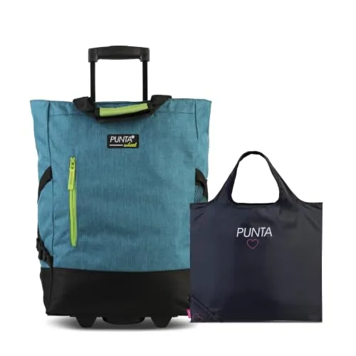 Punta Wheel Einkaufstrolley Unisex 33L (Petrol) – Ideal für bequemes Einkaufen