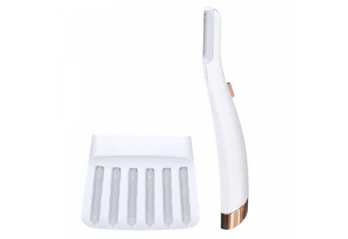 Cenocco, CC9086, Gesichtsepilierer mit LED-Licht, LED-Licht für Präzision, sanfte Haarentfernung und Peeling, professionelles Design, verbessert das Auftragen von Make-up, 6 Austauschköpfe