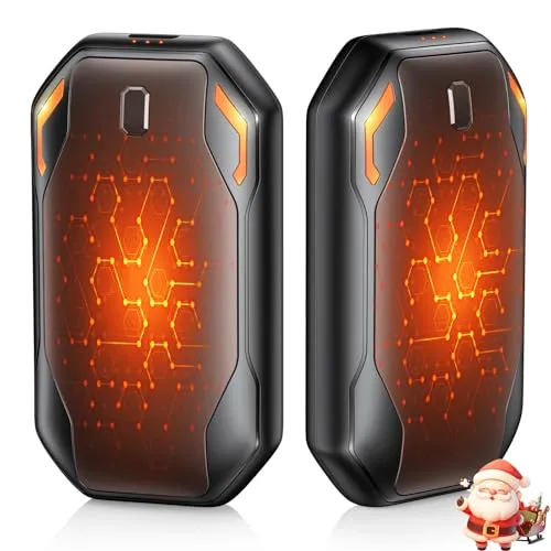 PHEJIE Handwärmer Elektrisch Wiederaufladbar 2er-Pack in schwarz von PHEJIE