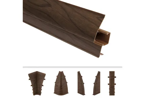 Lemal Sockelleiste, PVC 65x23mm in schwarz von Lemal