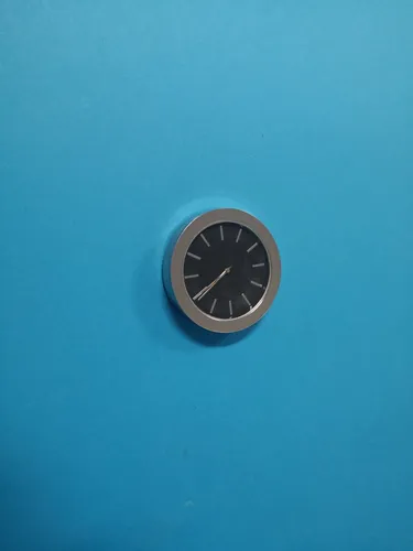 Smedbo Time Wanduhr selbstklebend YK3802 schwarz chrom Baduhr Durchmesser 60mm