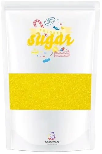 Bunter Zucker Gelb Sonnengelb 100g Dekorzucker