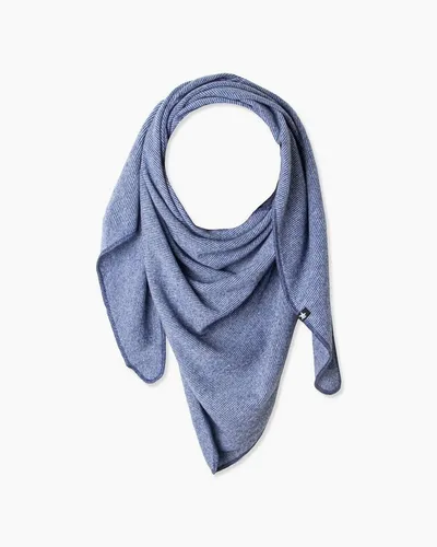 Esperando Schal Maya Triangle Schal Blau Cremeweiß