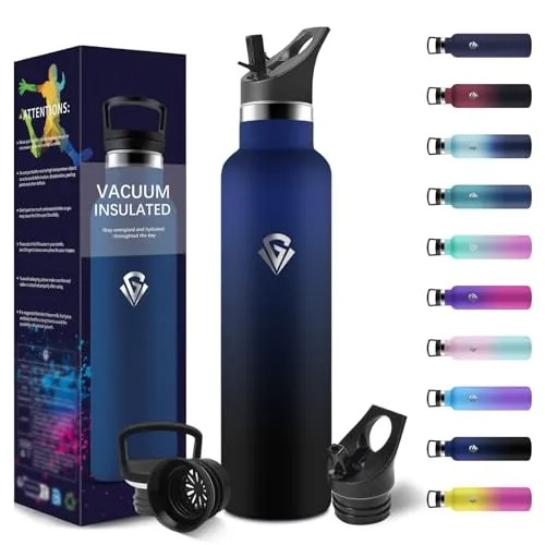 Thermosflasche, 1000ML BPA-Frei, Trinkflasche Edelstahl, Auslaufsichere Isoli...